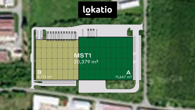 Pronájem skladu, Most, Skyřická, 8712 m2