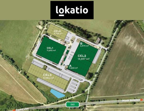 Pronájem skladu, Česká Lípa - Dobranov, 9992 m2